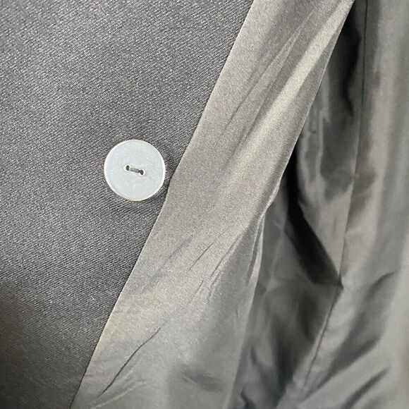 Topshop Double breasted black oversized blazer size 4 - Picture 7 of 14